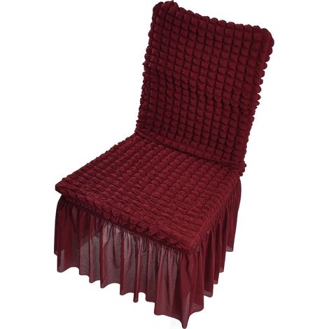 Housses De Chaise Extensibles, Housse De Chaise Rouge pour Cuisine, Salle à Manger, Hôtel, Cérémonie, Banquet (1/5)