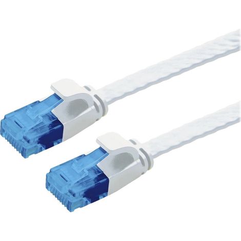 Value 21.99.2060 RJ45 Patchkabel CAT 6a U/UTP 0.50 m Weiß 1 St.