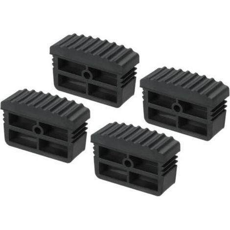 FENOPLASTICAEmbouts d'échelle antidérapants en caoutchouc – Lot de 4 – Pour échelles télescopiques et monte-charges – Adhérence optimale (1/4)