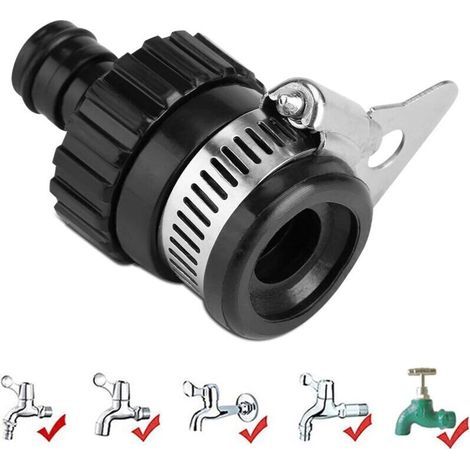 Raccord Universel pour Robinet d’Eau – Adaptateur Rapide pour Tuyau d’Arrosage et Lavage de Voiture – Diamètre Max 16 mm (1/3)