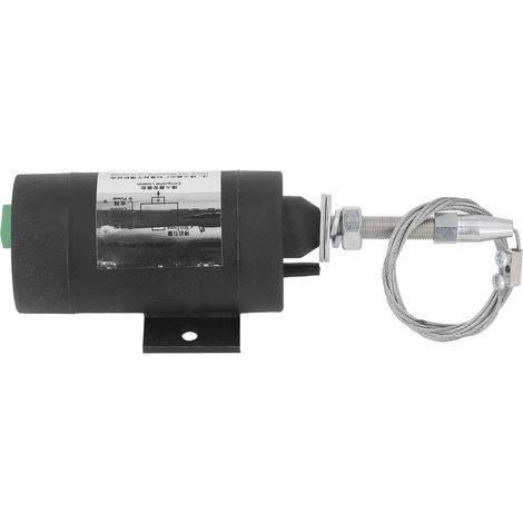 Électrovanne d'arrêt moteur, courant faible, protection contre surcharge, solénoïde de coupure de carburant pour moteur diesel, normalement fermée, 24V (1/5)
