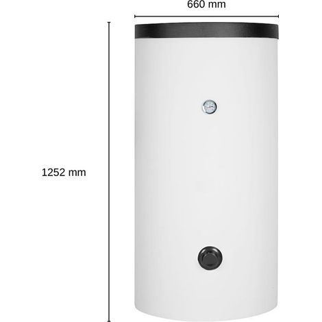 Evenes Warmwasser-Standspeicher EV-TEDS-1 W 200 1 Wärmetauscher 199 L Trinkwasser (1/5)