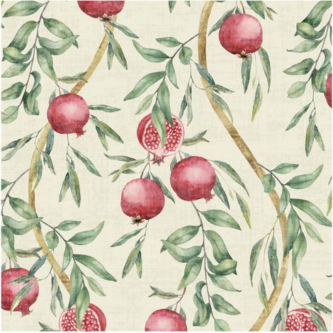 Arthouse Pomegranate Trail Botanical Foliage Washable Paste The Paper Wallpaper (1/4)