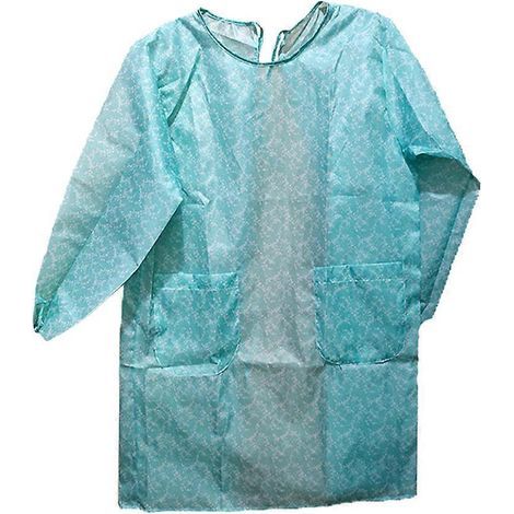 Tablier résistant avec manches, imperméable et résistant, pour le ménage et les travaux ménagers (bleu), idéal pour adulte.-86.00X40.00X0.50CM-Blue (1/4)