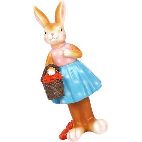 Figurine de lapin en résine, Sculpture de lapin de printemps,-b (1/2)