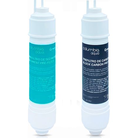 kit recambio cartuchos fuente de agua Columbia UF ultrafiltración