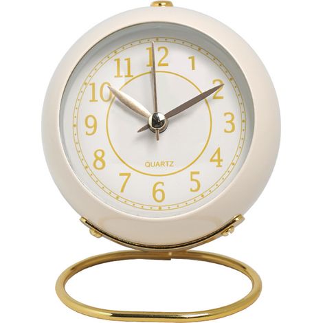 1 horloge européenne en métal - Blanche (1/5)