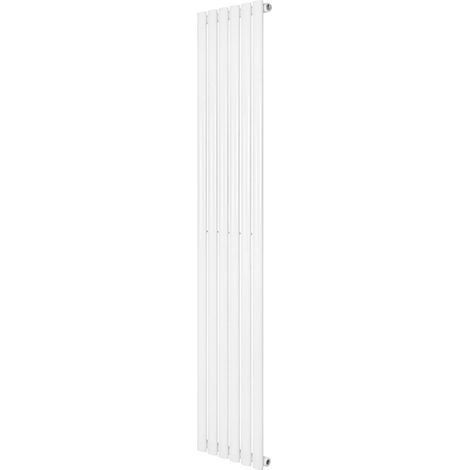 Oval Single Column Radiator - 1800 x 360mm - White