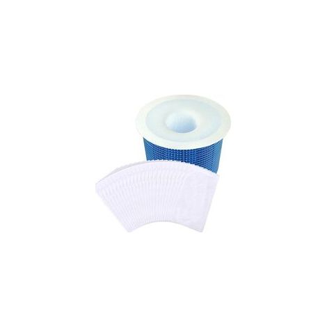 Packung mit 20 waschbaren und wiederverwendbaren Poolskimmern, kompatibel mit Skimmerkörben, flexibler Nylon-Vorfilter (1/5)