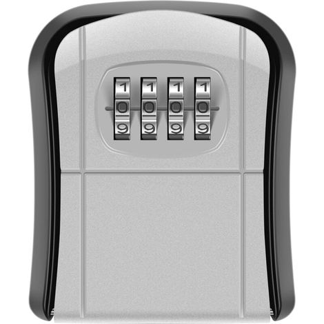 1PC Security Key Box, Gray Mini Outdoor Wall Mounted Key Box Waterproof Key Box for Home School Office Factory Garage MUMU (1/3)