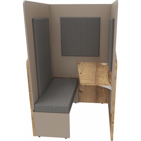 Cabine acoustique avec tablette et assise Calme (1/5)