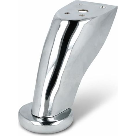 Möbelbein Metall Chrom glänzend - 90mm Möbelfuß Stützfuß für Sofa & Möbel (1/5)