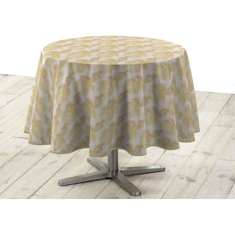 Nappe Antitache Ronde "Zoé" 180cm Naturel (1/5)