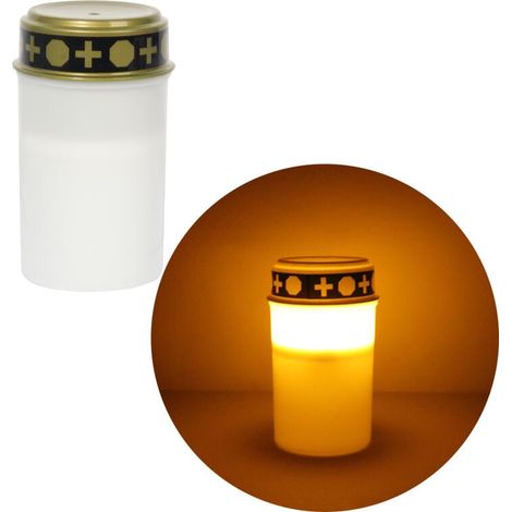 Elektrische LED-Kerze, weiß, 12,2 cm (1/4)
