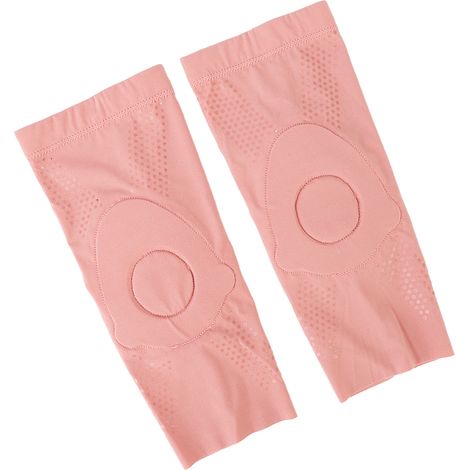 Lot de 2 Genouillères Rose Enfant Sport Ultra Fines en Silicone Doux, Protège-Genoux Souples Anti-Pression, Taille XS (1/5)