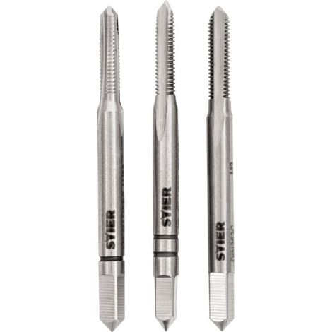 Jeu de 3 tarauds main STIER DIN 352 HSS-G M3
