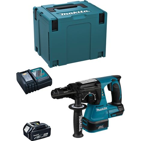 Martillo MAKITA DHR243RTJ1 (1 x 5,0 Ah + DC18RC + MAKPAC 4) (1/5)