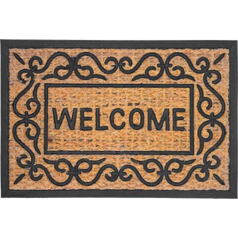 Zerbino in fibra di cocco, 60x40 cm, retro antiscivolo in PVC (1/5)