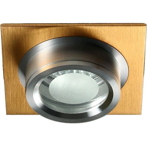 Spot encastré carré or satiné 1xMR16 12V Candellux (1/2)