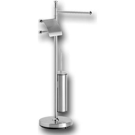 Ensemble à poser inox, rond 1 bras orientable, hauteur 820 mm