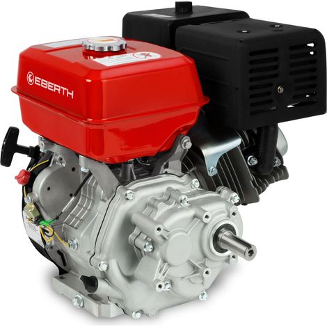 Eberth – Moteur thermique 15CV 420cc – Réducteur 2:1 – Arbre 25mm – Démarrage câble – Pour kart et machines agricoles