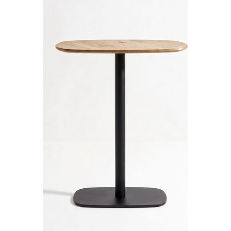 Mesas Altas - Mesa Alta Sunset Black 60 cm - Madera Natural (1/5)