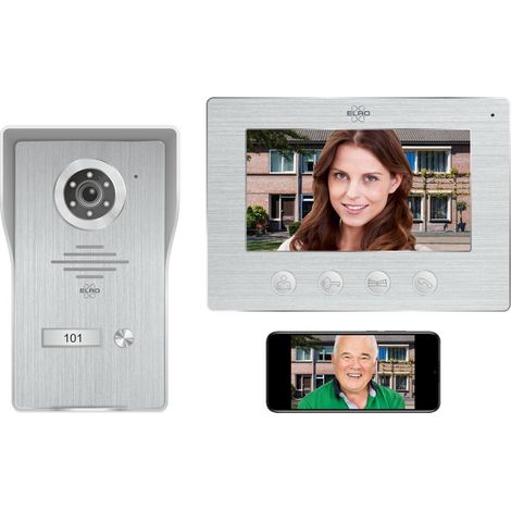 Elro DV4000IP Wifi Videocitofono IP │ Telecamera 1080P Full HD con Visione Notturna │ Cavo a 4 Fili │ 16 Suonerie (1/5)