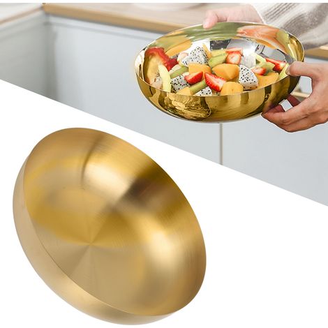 Bol à Mélanger en Acier Inoxydable 304 Épais Anti-Rouille pour Salade Pâtes Aliments