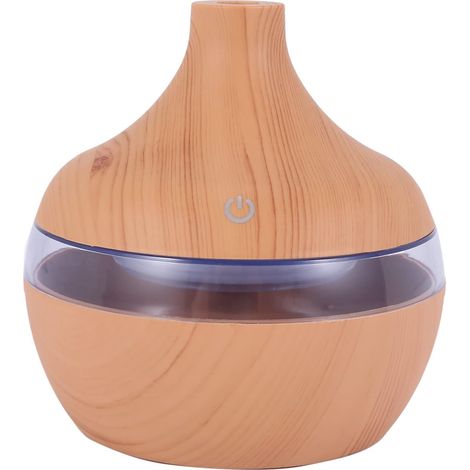 moonsun Humidificateur USB pour aromathérapie en bois - Gouttelettes d'eau - Purification de l'air - Diffuseur d' (1/5)