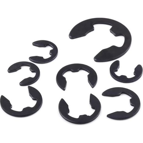 Circlip E-Clips Anneau de Retenue en Acier Manganèse Bague de Retenue Interne/Externe Snap 22mm (10 pcs) (1/5)