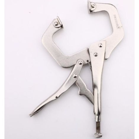 Outils de quincaillerie Pince de type C de 11 pouces pince de serrage robuste pince fixe de soudage pince à bouche plate de type C de 11 pouces 1 pièce