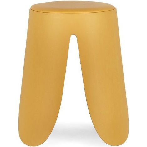 Sgabello per interno "Imogen" Struttura In Polipropilene, 37 x 37 x 47 h cm -Senape