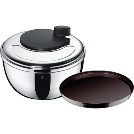 WMF Gourmet Centrifuga per Insalata, Acciaio Inox, plastica, Coperchio salvafreschezza (1/5)