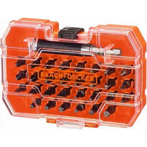 Juego de 31 Piezas para Atornillar con Adaptador magnético Black&Decker (1/3)