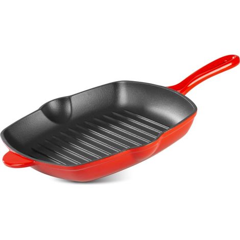 Pfanne MagicHome Castora line, Grillpfanne, emailliertes Gusseisen, 270x270x45 mm (1/4)