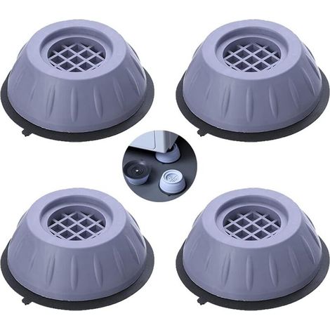 Washing Machine Shock Absorbers, 4 Pcs Anti Vibration Pads, Universal Stabilizer Feet Pedestal for Washing Machine and Refrigerator Dryer(L)