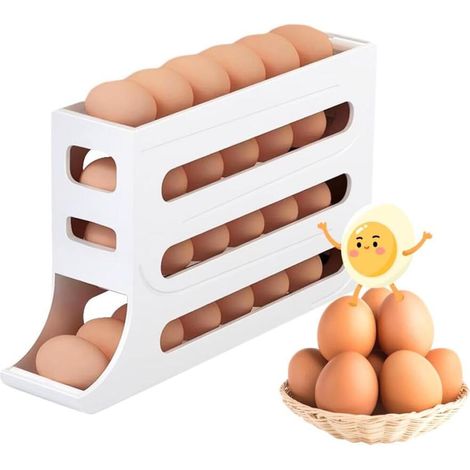 Rangement à œufs Distributeur D'œufs Pour Réfrigérateur Support à œufs Rangement Oeuf Frigo (1/5)
