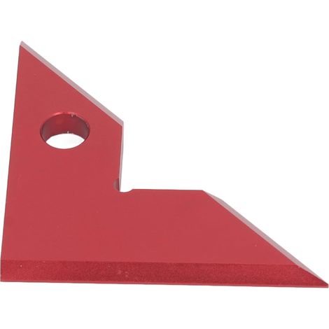 Carré de Travail du Bois, Règle à Angle Droit en Alliage d'aluminium, Règle Triangulaire Précise de 45 à 90 Degrés pour les Projets de Menuiserie et de Menuiserie (rouge)