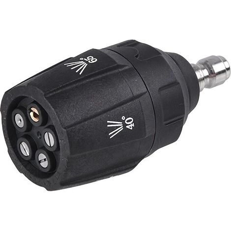 Buse Haute Pression 5 En 1 - Réglage Rotatif 0° À 65° - Compatible Avec Nettoyeurs Haute Pression - 1 Pièce (1/5)