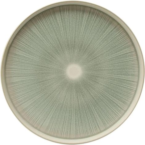 Lot de 6 Assiettes Plates "Eva" 27cm Vert