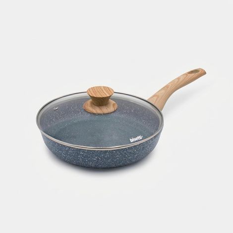 Antihaft-Bratpfanne 24cm Steinoptik mit Deckel Pierre Gourmet (1/4)
