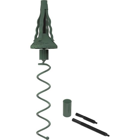 Support de cime de sapin de Noël, à visser avec fixation réglable, stabilisateur pour cime de sapin de Noël, pour stabiliser les décorations de cime des arbres (1/4)