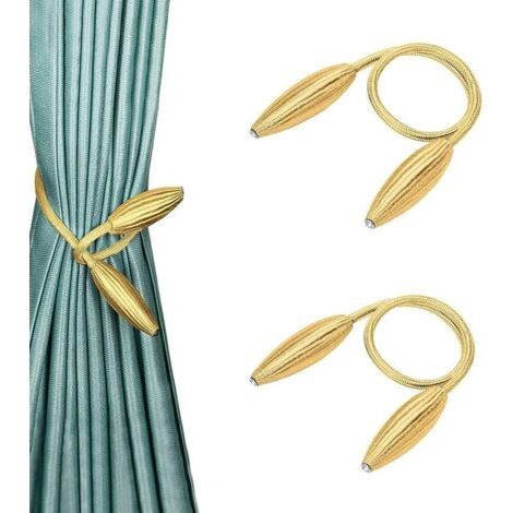 2 Stück Vorhangschnallen, Magnetische Vorhang-Raffhalter, Dekorative Vorhang-Raffhalter, Magnetische Vorhangschnalle, Vorhanghalter, für Vorhänge Zuhause Wohnzimmer Schlafzimmer Büro