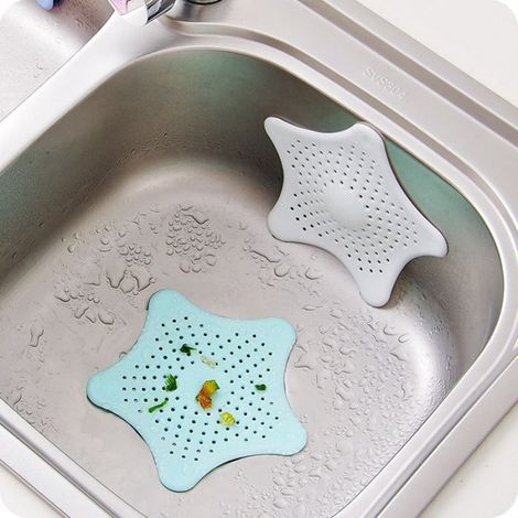 Filtre De Siphon - En Silicone - Pour Evier Et Baignoire - 15 X 13 5 Cm - Lot De 4 (1/4)