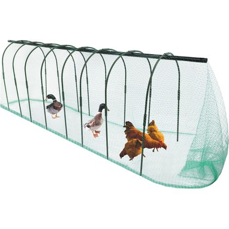 Poulailler Cage Tunnel Maison Filet de Protection Enclos de Jardin pour Petits Animaux de Compagnie 9007882cm (1/5)