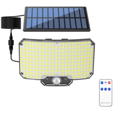 Lampe de Jardin Solaire Extérieure Lampe Murale Solaire 234LED Super Lumineuse Lampe Murale de Jardin à Capteur Solaire 234LED Mouvement Super (1/5)