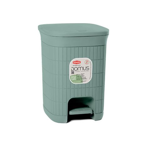 Stefanplast Domus 20L Mülleimer aus recyceltem Kunststoff mit Pedal und herausnehmbarem Eimer Mintgrün