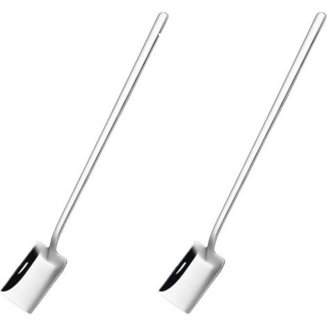 Cuillère À Café - Cuillère À Dessert En Acier Inoxydable 304 - Pour Thé Glace Crème Glacée Sucres Épices - Lot De 2 (1/5)