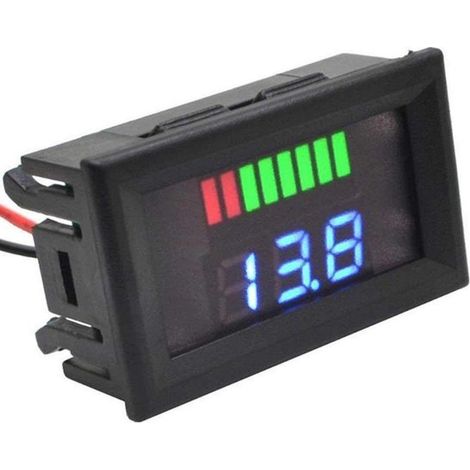 72V Digitalvoltmeter für Autos und Motorräder – LED-Batterieanzeige