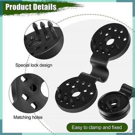 Clips pour tissu d'ombrage Clips de Filet de Pare-soleil Noirs, 50 Pièces, Installation Facile pour bricolage coffret (1/5)